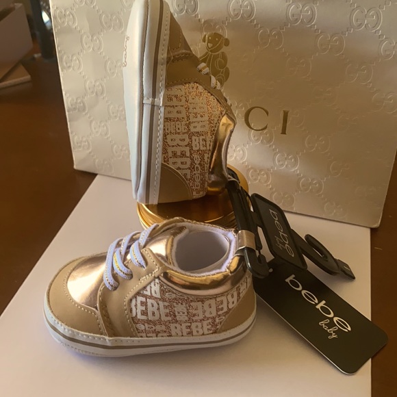 Bebe Rose Gold baby tennis shoes 👟 - Picture 7 of 8